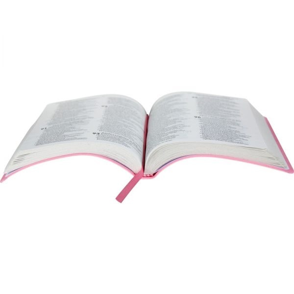 Bíblia Sagrada | Letra Normal | NAA | Capa Rosa Claro Popular