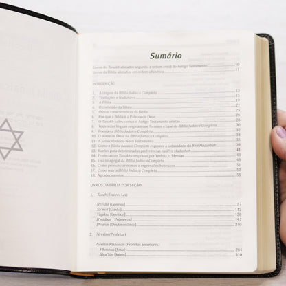 Bíblia Judaica Completa | Letra Normal | Capa Luxo Preta