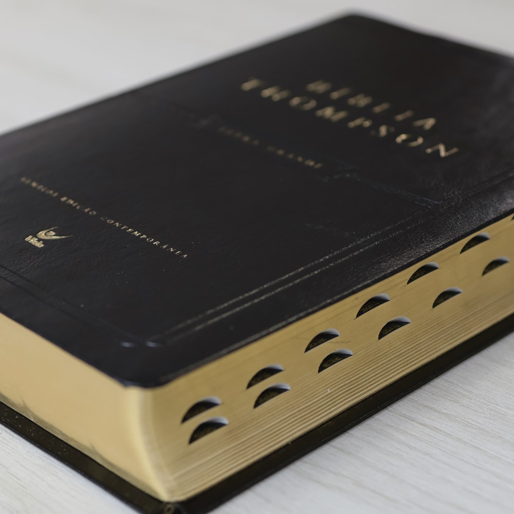 Bíblia Thompson | Letra Grande | Capa Luxo Preta C/ índice