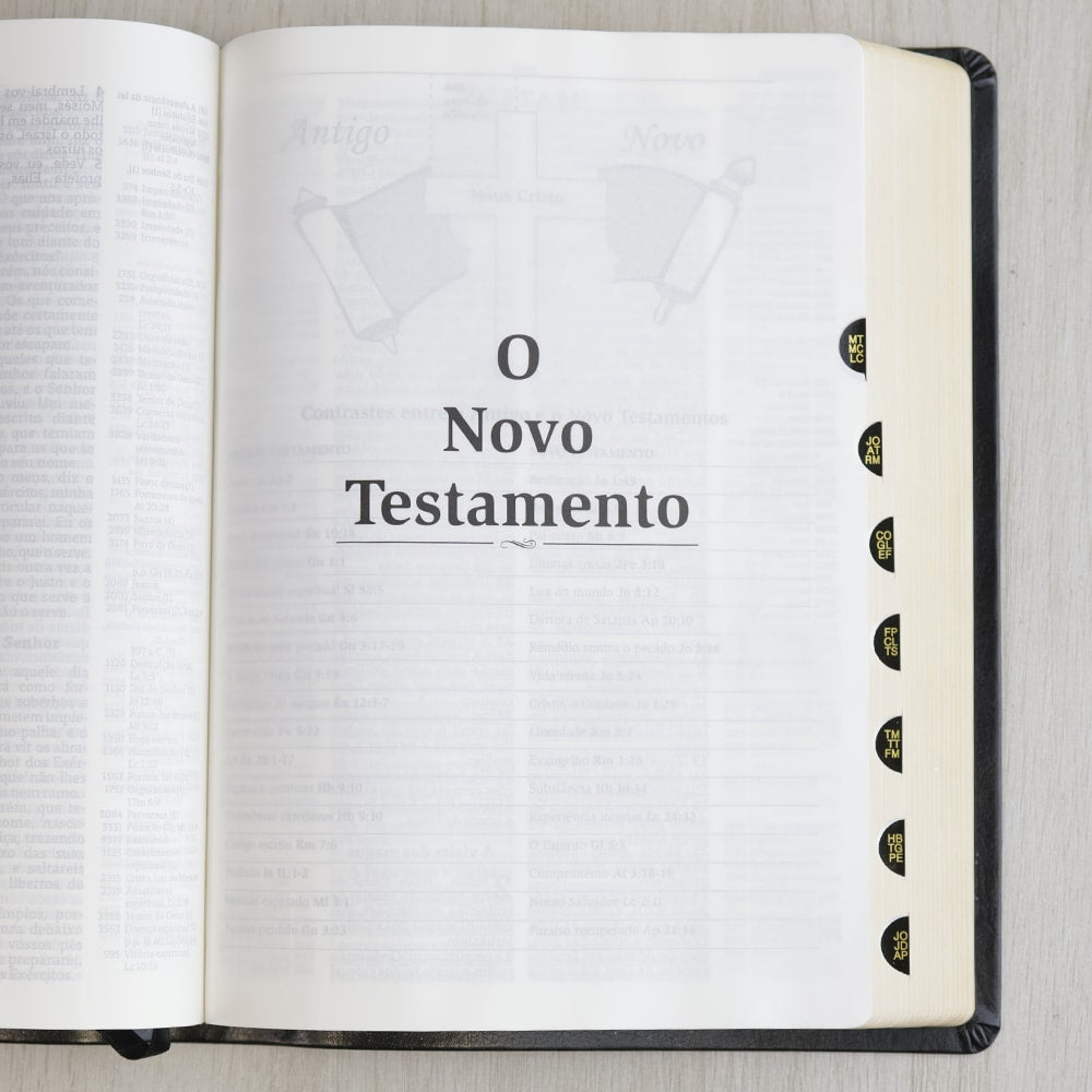 Bíblia Thompson | Letra Grande | Capa Luxo Preta C/ índice