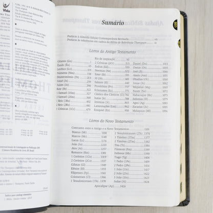 Bíblia Thompson | Letra Grande | Capa Luxo Preta C/ índice