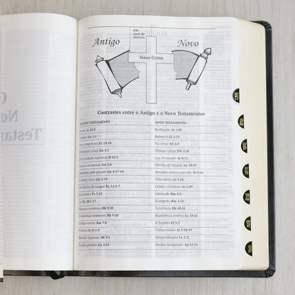 Bíblia Thompson | Letra Grande | Capa Luxo Preta C/ índice