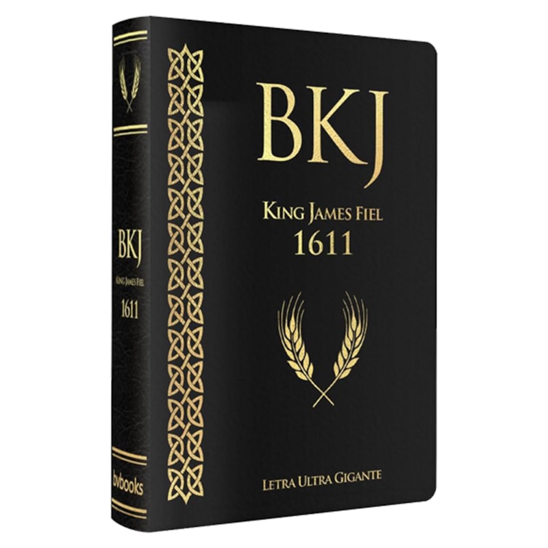 Bíblia King James 1611 | Fiel | Ultra Gigante | Luxo Preta