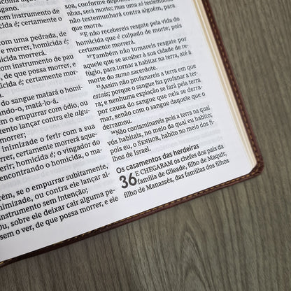 Bíblia Sagrada | Leitura Perfeita | ACF | Marrom Flexível