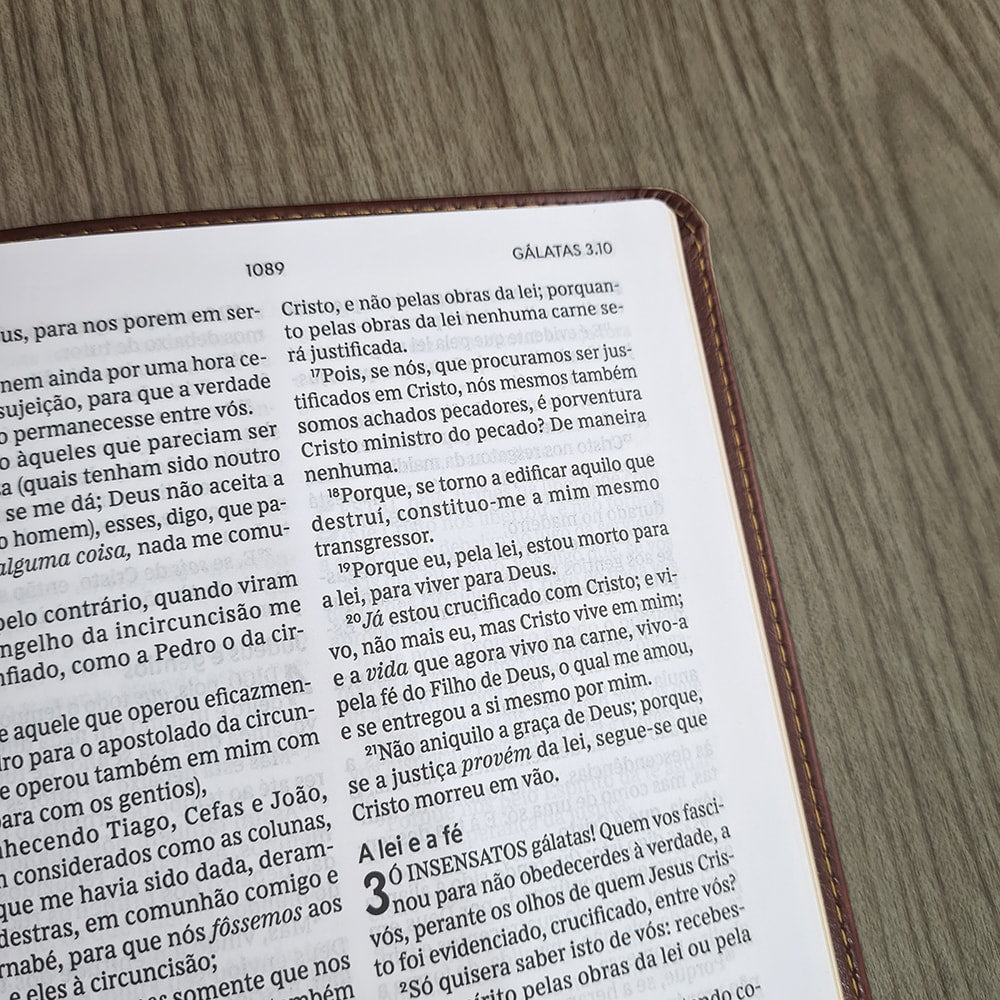 Bíblia Sagrada | Leitura Perfeita | ACF | Marrom Flexível