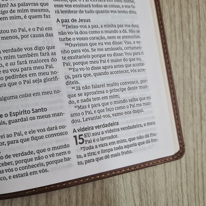 Bíblia Sagrada | Leitura Perfeita | ACF | Marrom Flexível