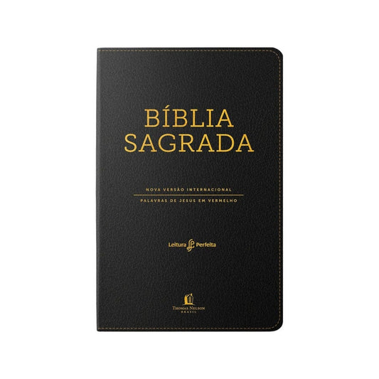 Bíblia Sagrada NVI | Leitura Perfeita | Luxo Preta C/ Índice