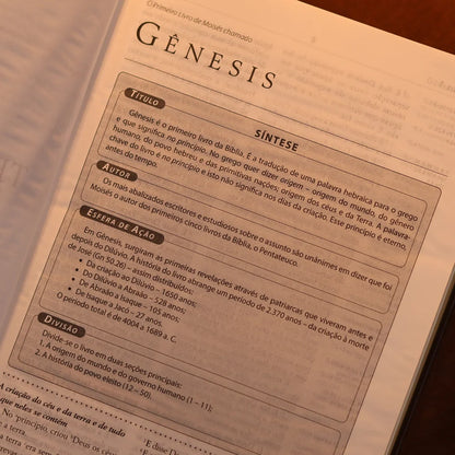 Bíblia Obreiro Aprovado Média Luxo Harpa Cristã Azul