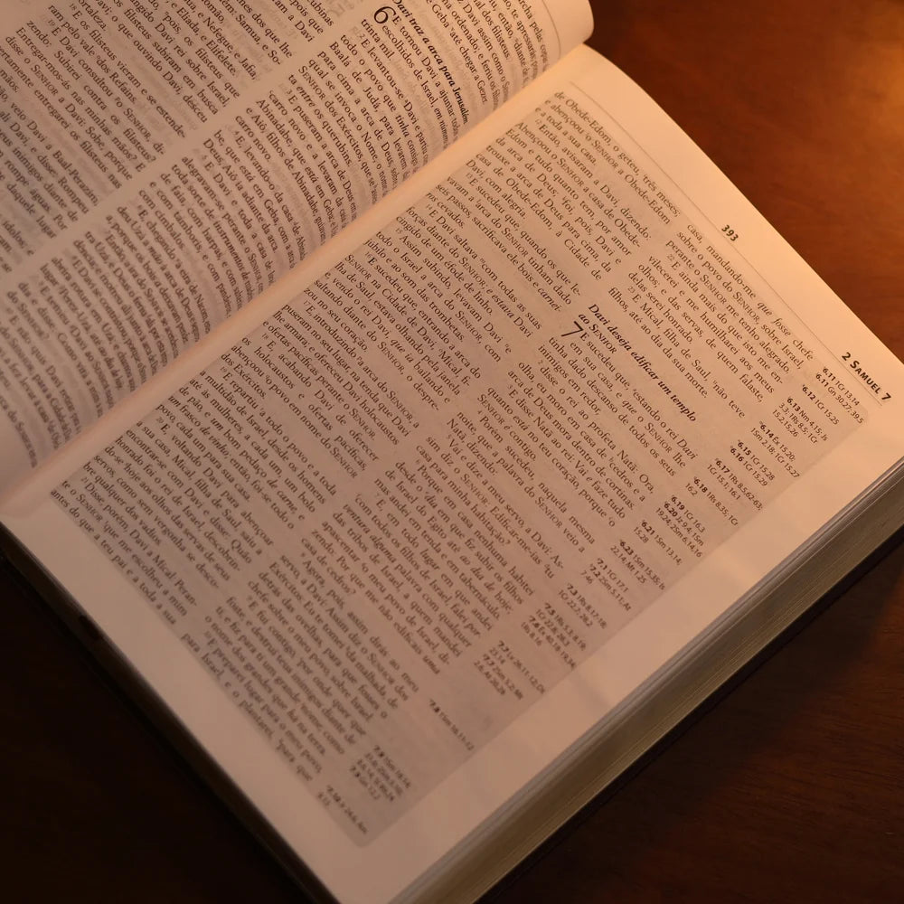 Bíblia Obreiro Aprovado Média Luxo Harpa Cristã Azul