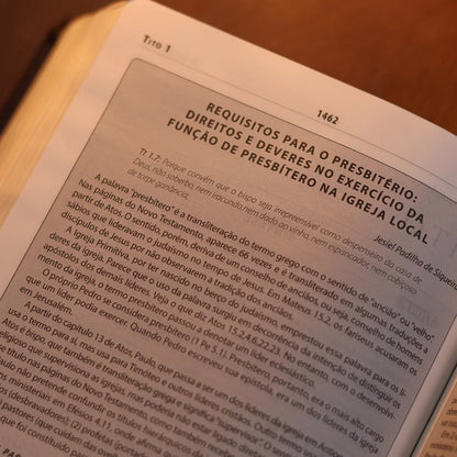 Bíblia Obreiro Aprovado Média Luxo Harpa Cristã Azul