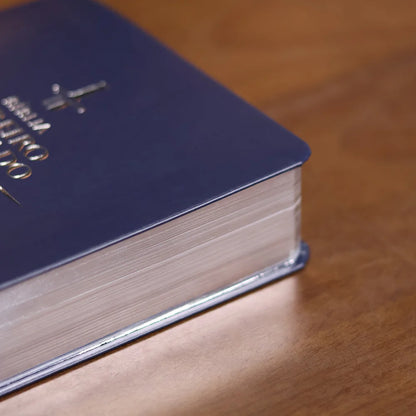 Bíblia Obreiro Aprovado Média Luxo Harpa Cristã Azul