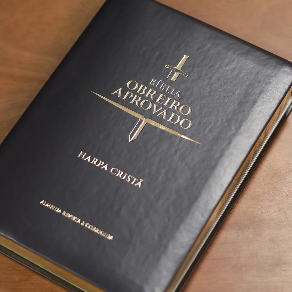 Bíblia do Obreiro Aprovado | ARC | Harpa Avivada | Capa Luxo Preta