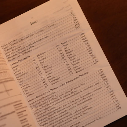 Bíblia do Obreiro Aprovado | ARC | Harpa Avivada | Capa Luxo Preta