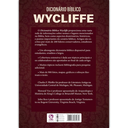 Dicionário Bíblico Wycliffe | Charles F Pfeiffer
