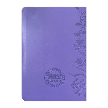 Bíblia de Estudo da Mulher Sábia | ARC | Harpa Avivada | Capa Luxo Rosas Lilás