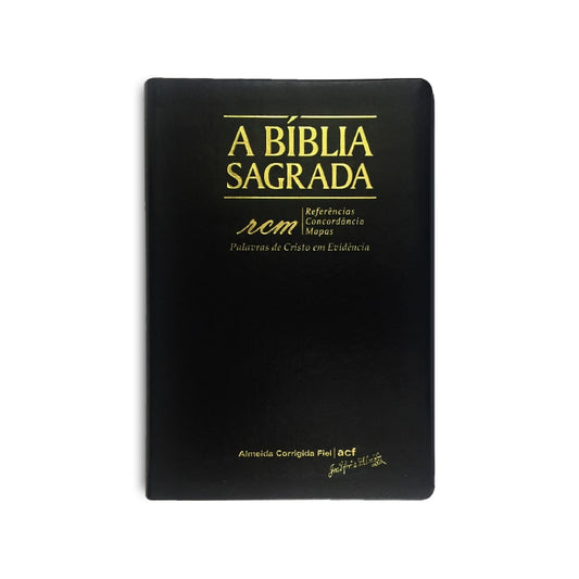 Bíblia Sagrada RCM | ACF | Letra Gigante | Capa PU Luxo Preta