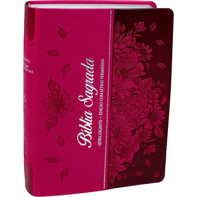Bíblia Sagrada | ARC | Letra Gigante | Capa Pink C/ Índice