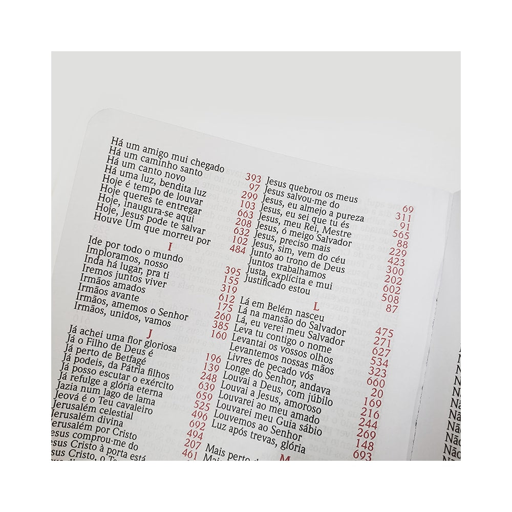 Harpa Avivada e Corinhos Médio | Letra Gigante | Jesus Preta Capa Dura