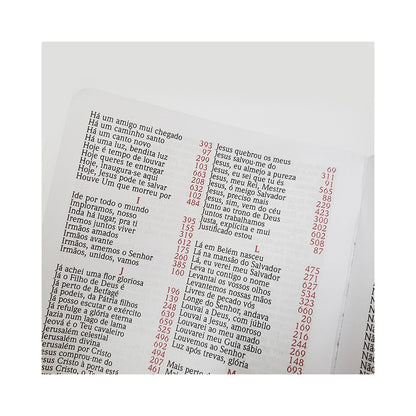 Harpa Avivada e Corinhos Médio | Letra Gigante | Jesus Preta Capa Dura