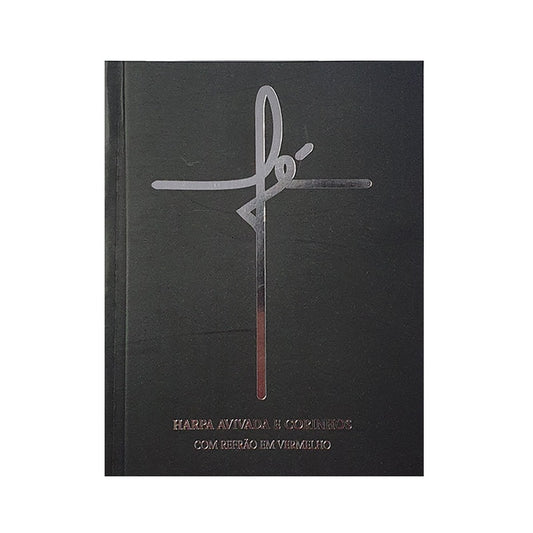 Harpa Avivada e Corinhos Médio | Letra Gigante | Fé Preta Capa Dura