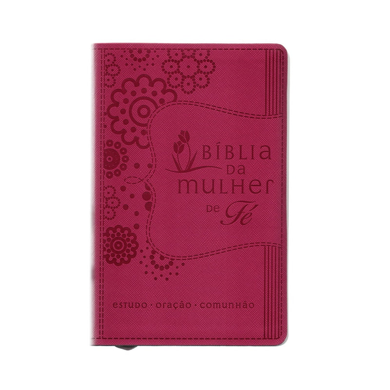 Bíblia Da Mulher de Fé | NVI | Letra Normal | Capa Luxo Rosa