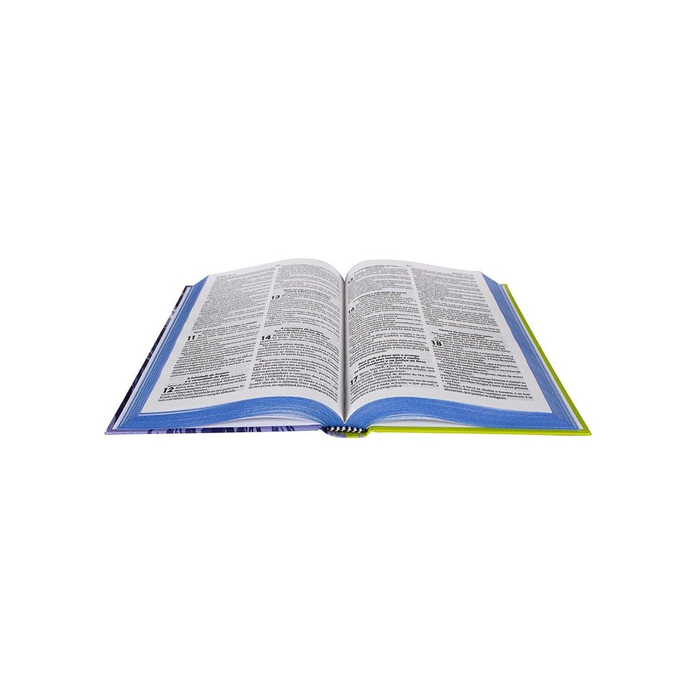 Bíblia Sagrada para Evangelismo Leao Azul | ARC | Letra Normal | Capa Dura