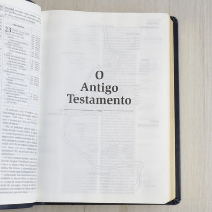Bíblia Thompson de Estudo | AEC | Letra Grande | Capa Luxo Azul