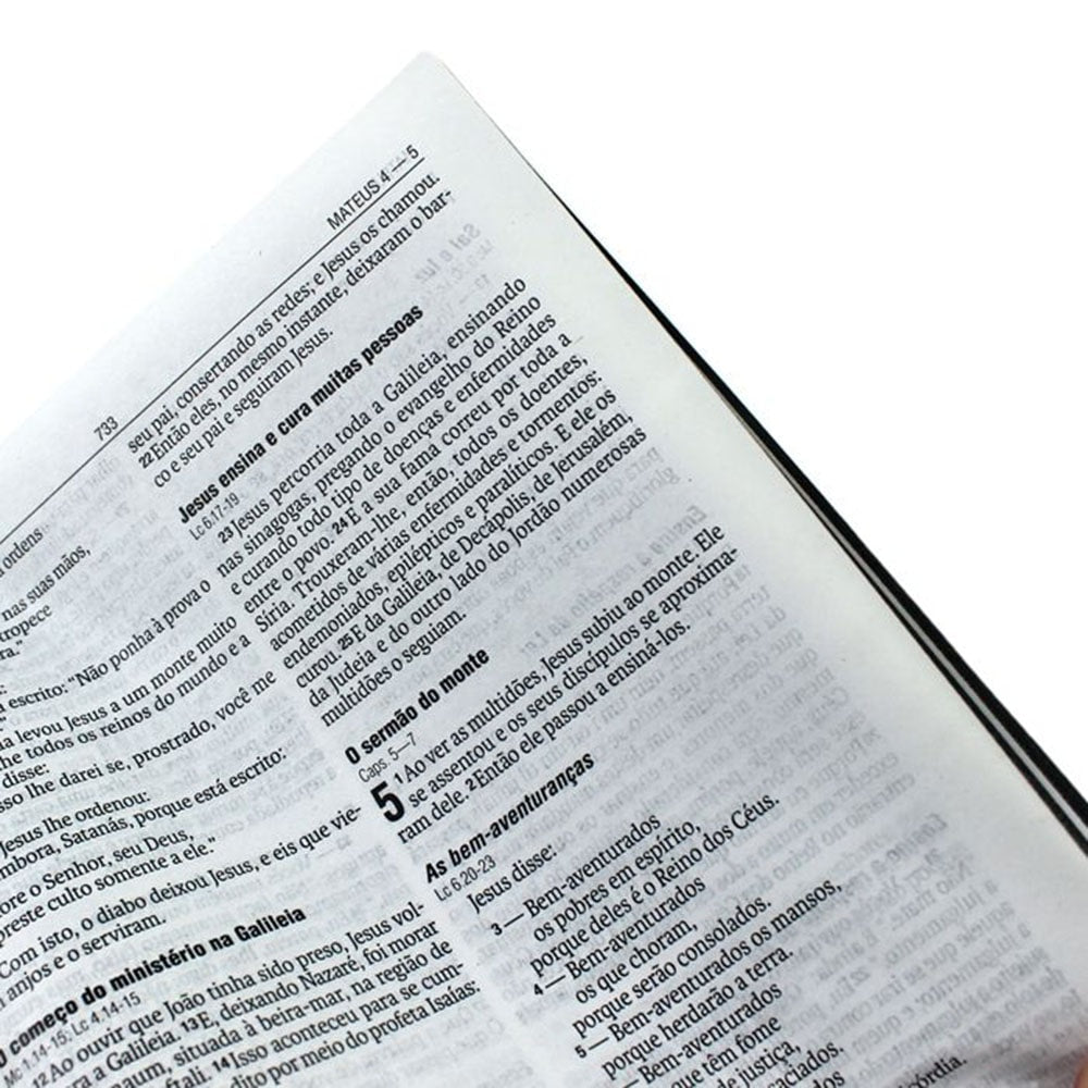 Bíblia Sagrada Cruz Prata | Letra Normal | NAA | Capa Dura Azul