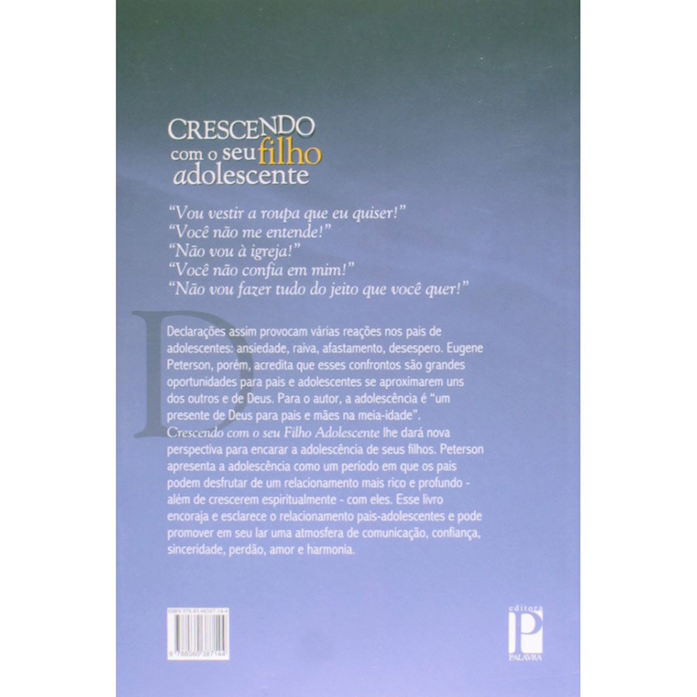 Crescendo com seu Filho Adolescente | Eugene Peterson