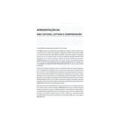 Bíblia De Estudo Nova Bíblia Viva | NBV | Capa Moderna