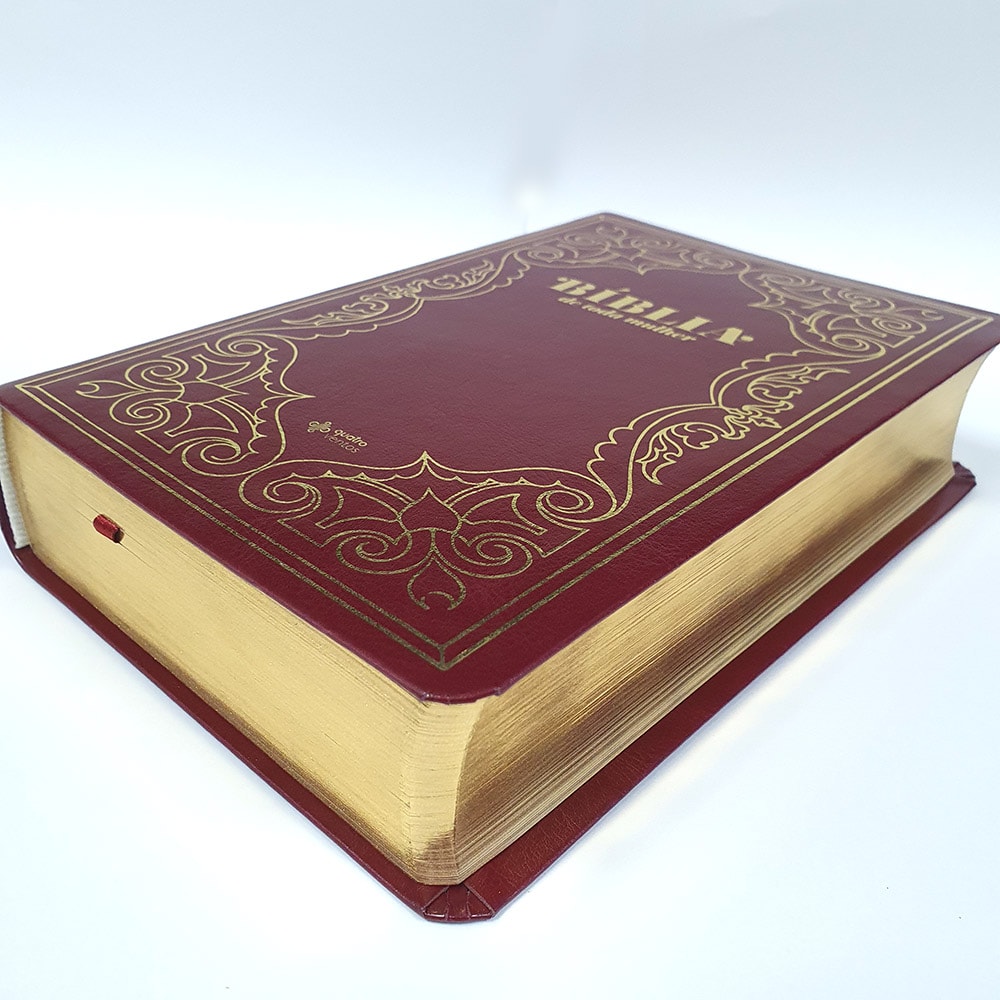 Bíblia de Toda Mulher | NAA | Capa Luxo Vinho