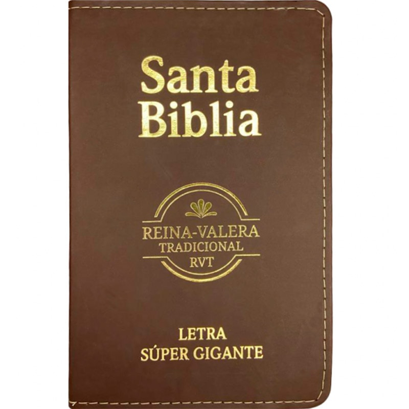 Bíblia Sagrada em Espanhol | RVT | Letra Super Gigante | Luxo Marrom