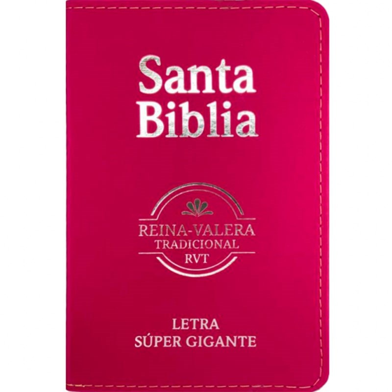 Bíblia Sagrada em Espanhol | RVT | Letra Super Gigante | Luxo Pink