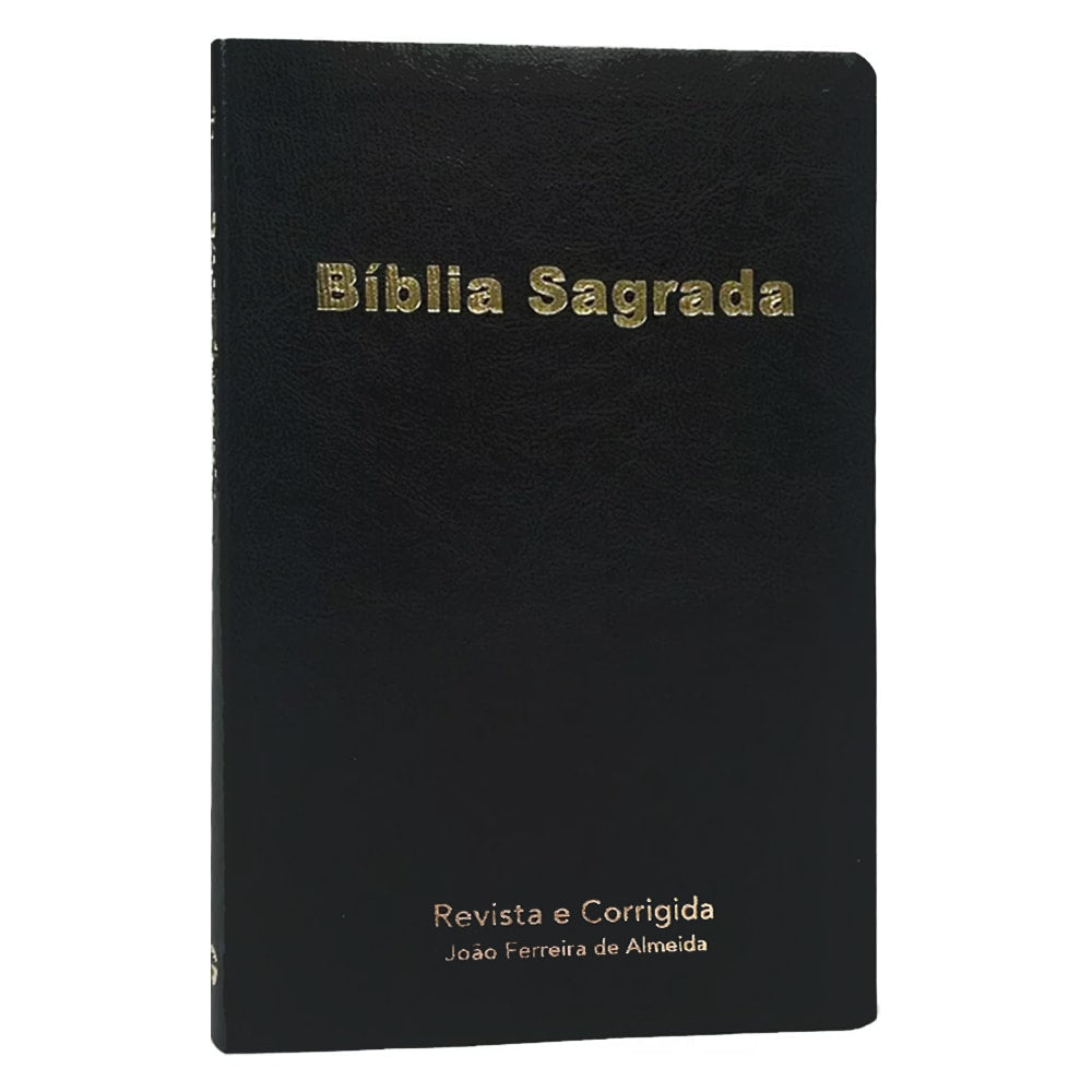 Bíblia Sagrada Slim | ARC | Capa Luxo Preta