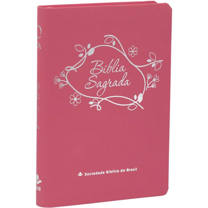 Bíblia Sagrada | ARA | Letra Grande | Capa Luxo Pink