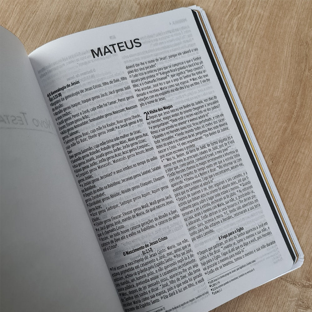 Bíblia Jesus Copy Sticker | NVI | Capa Dura Preta