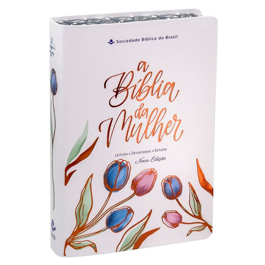 A Bíblia da Mulher | Letra Grande | ARC | Capa Luxo Branca