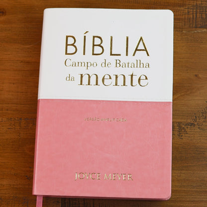 Bíblia Campo de Batalha da Mente | NVA | Letra Normal | Capa Luxo Cinza