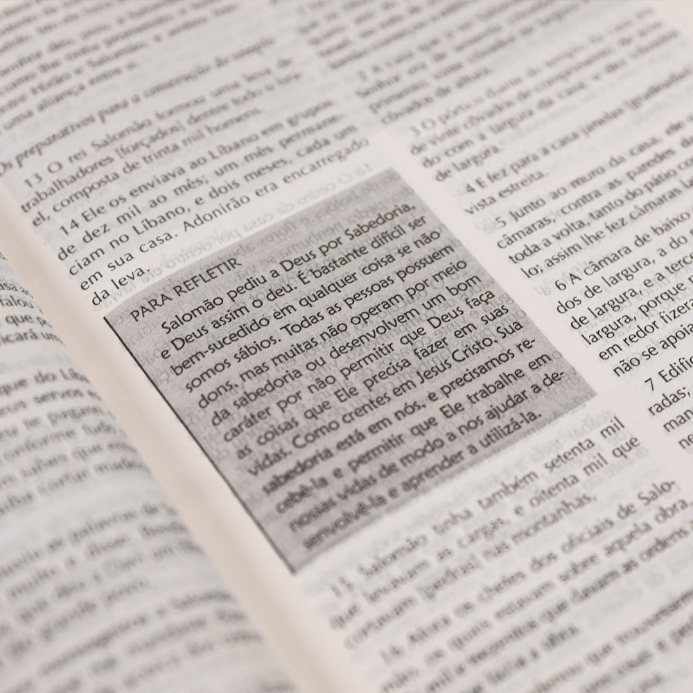 Bíblia Campo de Batalha da Mente | NVA | Letra Normal | Capa Luxo Cinza