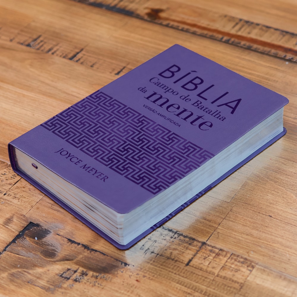 Bíblia Campo de Batalha da Mente | NVA | Letra Normal | Capa Luxo Lilás