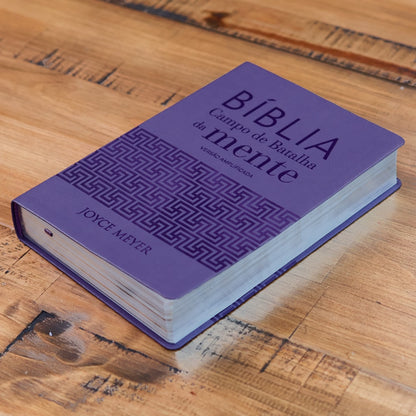 Bíblia Campo de Batalha da Mente | NVA | Letra Normal | Capa Luxo Lilás