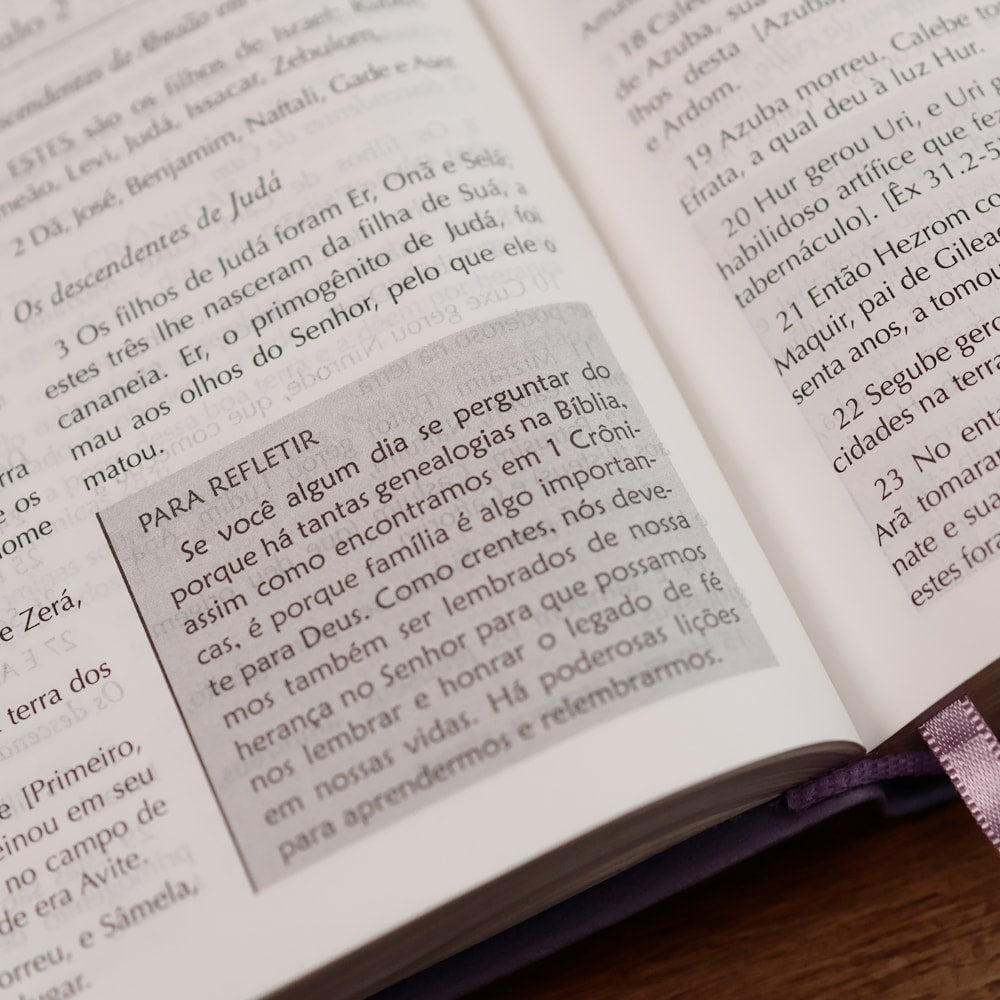 Bíblia Campo de Batalha da Mente | NVA | Letra Normal | Capa Luxo Lilás