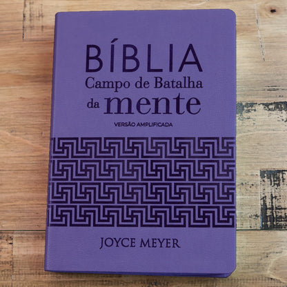 Bíblia Campo de Batalha da Mente | NVA | Letra Normal | Capa Luxo Lilás
