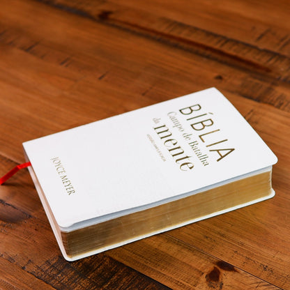 Bíblia Campo de Batalha da Mente | NVA | Letra Normal | Capa Luxo Branca