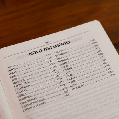 Bíblia Campo de Batalha da Mente | NVA | Letra Normal | Capa Luxo Branca