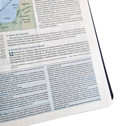 Bíblia De Estudo Thomas Nelson | NVI | Letra Normal | Capa Luxo Azul