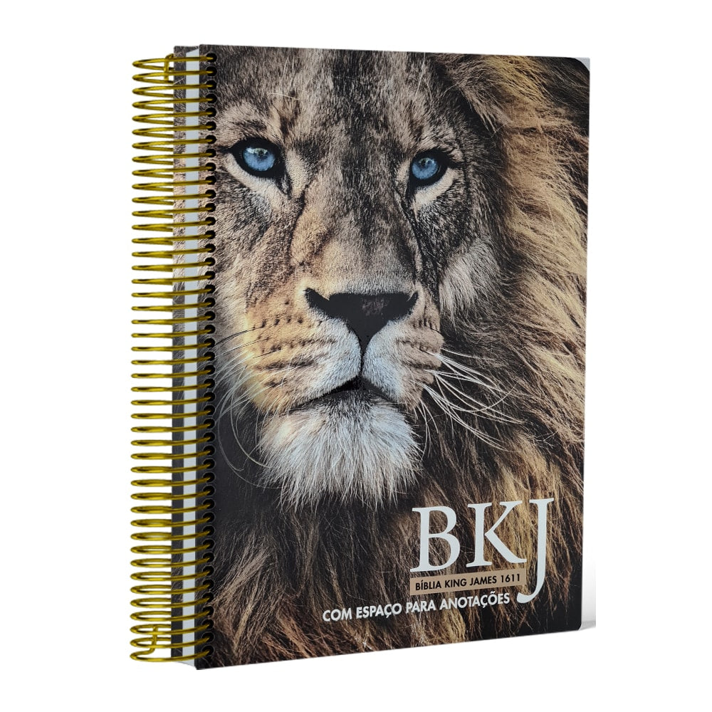 Bíblia King James 1611 Anote Leão Adonai | BKJ | Letra Normal | Com Espaço Para Anotações