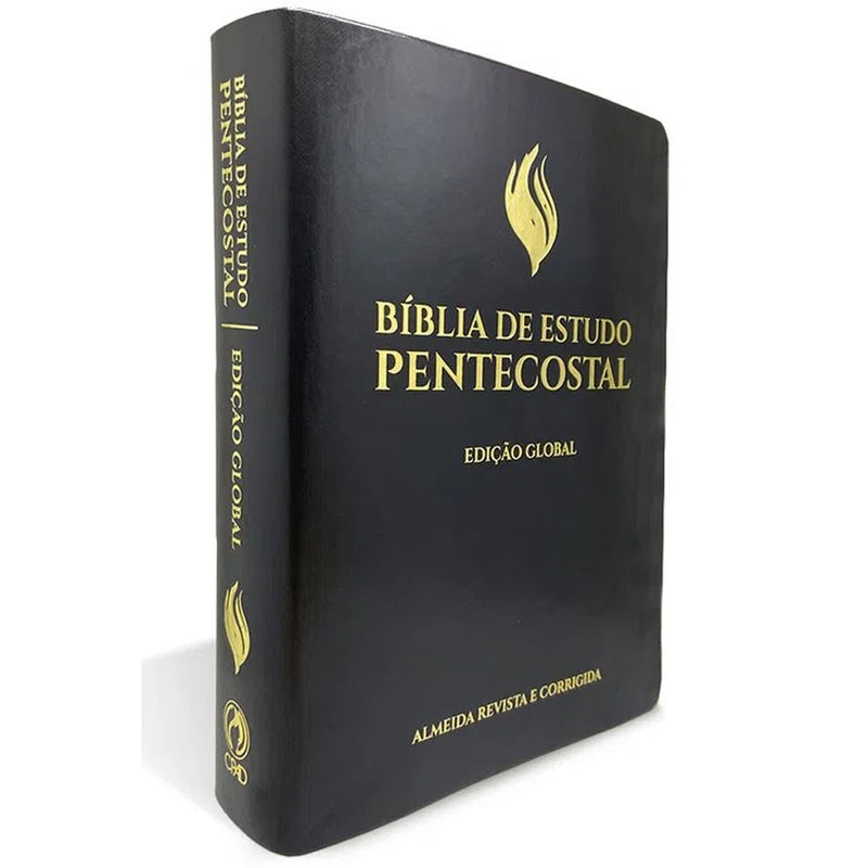 Bíblia de Estudo Pentecostal | Edição Global | ARC | Letra Grande | Capa Luxo Preta