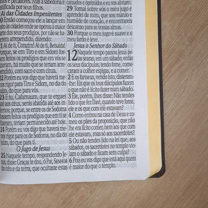 Bíblia Sagrada com Harpa Avivada e Corinhos | ARC | Letra Jumbo | Capa Semiflexível Azul