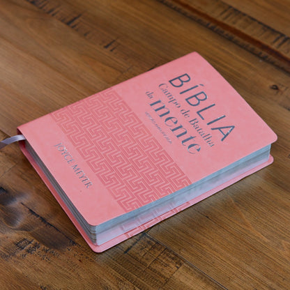 Bíblia Campo de Batalha da Mente | NVA | Letra Normal | Capa Luxo Vermelha